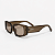ÓCULOS DE SOL TRITON EYEWEAR RETANGULAR ACETATO PRETO - Imagem 1
