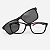 ARMAÇÃO DE GRAU CLIP-ON TRITON EYEWEAR RETANGULAR ACETATO PRETO - Imagem 2
