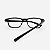 ARMAÇÃO DE GRAU CLIP-ON TRITON EYEWEAR RETANGULAR ACETATO PRETO - Imagem 4