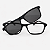 ARMAÇÃO DE GRAU CLIP-ON TRITON EYEWEAR RETANGULAR ACETATO PRETO - Imagem 2