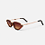 ÓCULOS DE SOL TRITON EYEWEAR RETRÔ METAL DOURADO COM ACETATO MARROM - Imagem 1