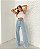 Calça wide leg jeans - Imagem 1