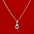 Colar Mini Menino com Zircônia Azul em Prata 925 - Imagem 1