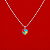 Colar Coração Autismo Colorido em Prata 925 - Imagem 1