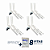Kit 4 Pares Suporte Condensadora de Ar-Condicionado 18.000 a 24.000 500mm + 8 Fitas PVC Brancas de Brinde - Imagem 1