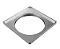 Porta Grelha Quadrado para Grelha Quadrada Prata 100mm Tigre - Imagem 1