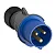 Acoplamento Com Prensa Cabos 2p+T 200- 250v 32a Ip44 6h Azul 232ec6 ABB - Imagem 2