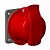 Tomada Embutir Para Painel Flange Unificada 3p+T 380-415v 32a Ip446h Vermelha ABB - Imagem 1