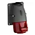 Tomada Sobrepor 90 Graus Membrana Para Cabos 3p+T 380- 415v16aip446h Vermelha - ABB - Imagem 1