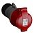 Plug Com Prensa Cabos 3p+T 380-415v 32a Ip44 6h Vermelho 332ep6 Abb - Imagem 1