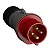 Plug Com Prensa Cabos 3p+T 380-415v 32a Ip44 6h Vermelho 332ep6 Abb - Imagem 2