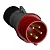 Plug Com Prensa Cabos 3p+T 380-415v 16a Ip44 6h Vermelho Abb - Imagem 2