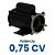 Motor Elétrico Monofásico 0.75 CV 02 W48J 110/120v WCA2 60Hz B34T IP21 Jet Pump - WEG - Imagem 2