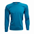 Camiseta Adulto M.Longa Azul jade em Algodão Penteado Fio 30.1 – Premium - Imagem 1