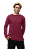 Camiseta Adulto M.Longa Bordô em Algodão Penteado Fio 30.1 – Premium - Imagem 2