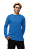 Camiseta Adulto M.Longa Azul Royal em Algodão Penteado Fio 30.1 – Premium - Imagem 2