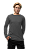 Camiseta Adulto M.Longa Cinza Chumbo em Algodão Penteado Fio 30.1 – Premium - Imagem 2
