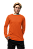 Camiseta Adulto M.Longa Laranja em Algodão Penteado Fio 30.1 – Premium - Imagem 2