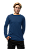 Camiseta Adulto M.Longa Azul Marinho em Algodão Penteado Fio 30.1 – Premium - Imagem 2