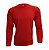 Camiseta Adulto M.Longa Vermelha em Algodão Penteado Fio 30.1 – Premium - Imagem 1