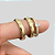 Aliança de Moeda antiga 3mm Tradicional Essência  Aurean Com Anel Solitário de Brinde Aliança só Love - Imagem 4