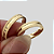 Aliança de Moeda antiga 4mm  Tradicional Essência  Elarra Com Anel Solitário de Brinde Aliança só Love - Imagem 1