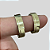 Aliança de Moeda antiga 4mm Tradicional Essência  Serina 4mm Com Anel Solitário de Brinde Aliança só Love - Imagem 2