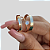 Aliança de Moeda Antiga 4mm Aurora Brilho eterno Com Anel Solitário de Brinde Aliança só Love - Imagem 2
