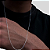 Corrente Masculina de Prata 925 Elo Cartier Cadeado – 2mm Fina e Estilosa | Alianças Só Love - Imagem 3