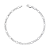 Pulseira Masculina de Prata 925 Elo 3x1 – 3mm Estilo Discreto e Minimalista| Alianças Só Love - Imagem 1