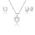 Conjunto de Prata 925 Ponto de Luz Coração – Elegância e Charme Feminino | Alianças Só Love - Imagem 1