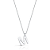 DUPLICADO - Gargantilha de Prata 925 Letra Cravejada – Personalize com a Inicial do Amor | Alianças Só Love - Imagem 1