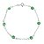 Pulseira de Prata 925 Feminina com Pedra Verde Zircônia – Elegância com Energia Positiva | Alianças Só Love - Imagem 1