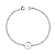 Pulseira de Prata 925 Inicial Mini Personalizada – Seu Nome, Seu Estilo | Alianças Só Love - Imagem 1