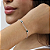 Pulseira Feminina Choker de Prata 925 com Coração Verde de Zircônia – Elegância e Energia | Alianças Só Love - Imagem 2