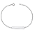 Pulseira de Prata Personalizada Baby Plaquinha Infantil – Um Toque de Amor e Exclusividade | Alianças Só Love - Imagem 1