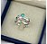 Alianças de Prata essencial Aurora Celestia com Pedra Azul 2mm - Alianças Só Love - Imagem 1