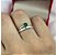 Alianças de Prata Aurora 2mm Esmeralda com Pedra Verde + Anel Solitário – Alianças Só Love - Imagem 2