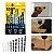 Kit Brocas Furadeira 9 Peças Metal Madeira Parede Alvenaria 5mm 6mm 8mm Alta Resistência Com Estojo - Imagem 1