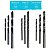 Kit Brocas Furadeira 9 Peças Metal Madeira Parede Alvenaria 5mm 6mm 8mm Alta Resistência Com Estojo - Imagem 4