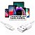 Cabo Carregador USB Lightning Para iPhone 6 7 8 X Xs 11 Se 12 Xr 13 14 Pro Max Branco - Imagem 5