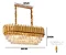 Lustre Pendente Moderno De Luxo Dourado Retangular Cristal L10 E14 Pé Direito Alto/duplo Sala/mesa Jantar - Imagem 1