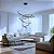 Lustre Pendente Moderno Led 5 Anéis Arcos Luxo Dimmer Bivolt - Imagem 1