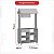 Lojinha Infantil Toldo Com Rodízios Branco Azul Vermelho - Imagem 6