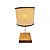 Luminária Lumen Cupula Mdf Laminado Acetato Madeira Natural - Imagem 2