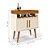 Aparador Adega Denver Off White Caramelo - Imagem 2