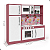 Cozinha Infantil Completa Fogão Geladeira Branco Rosa - Imagem 2