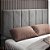 Cabeceira Casal Suede Almofadada Conforto Cinza - Imagem 2