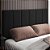 Cabeceira Casal Suede Almofadada Conforto Preto - Imagem 2