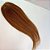 Topo para Cabeça Cabelo Humano Castanho na Micropele 45cm - Imagem 2